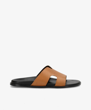 RAE - Cognac læder - Flade sandaler Dame