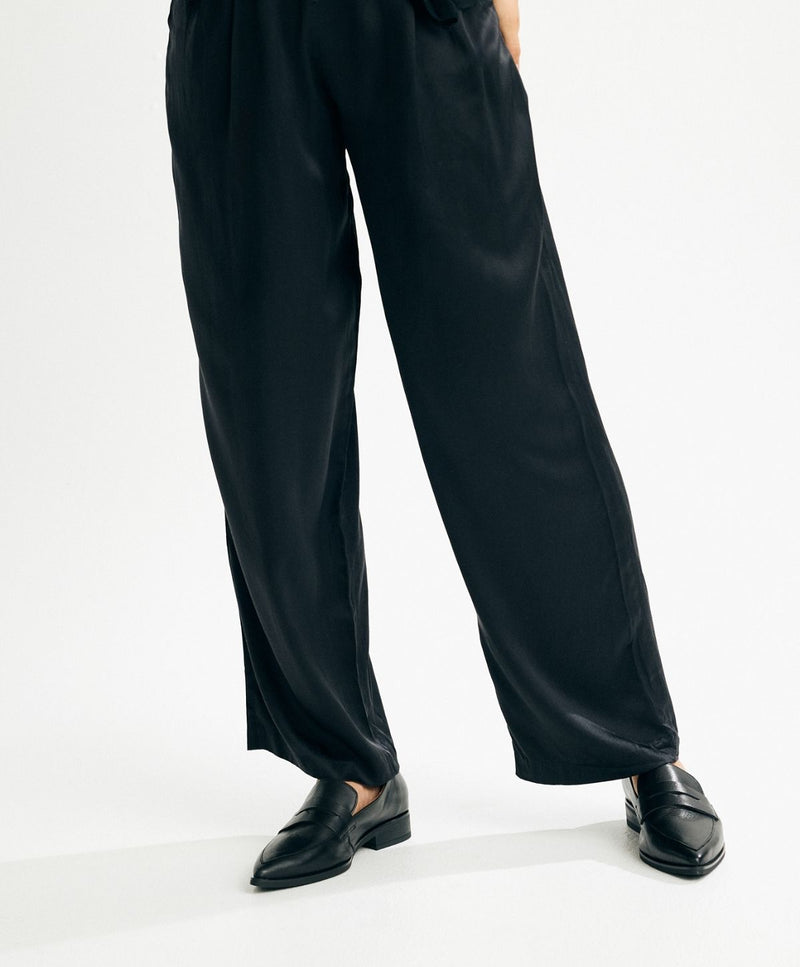 HENNY - Sort Læder - Loafers - Dame