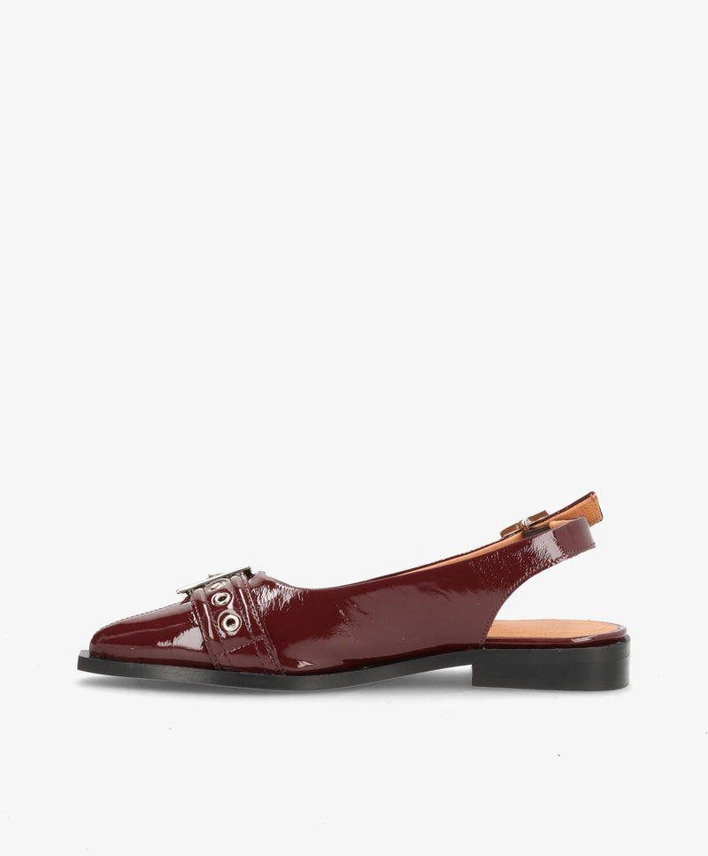 WANT - Slingback - Bordeaux lak læder