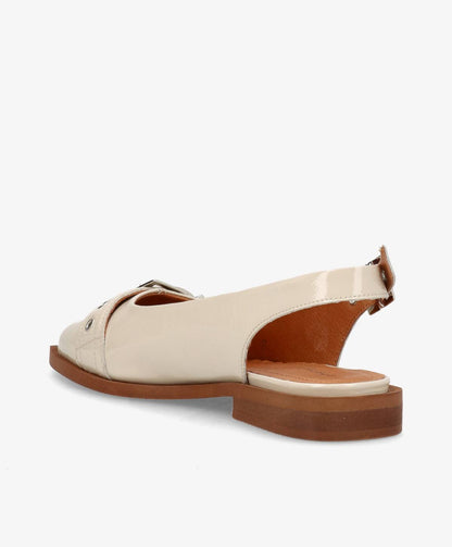 WANT - Slingback - CML Beige lak læder