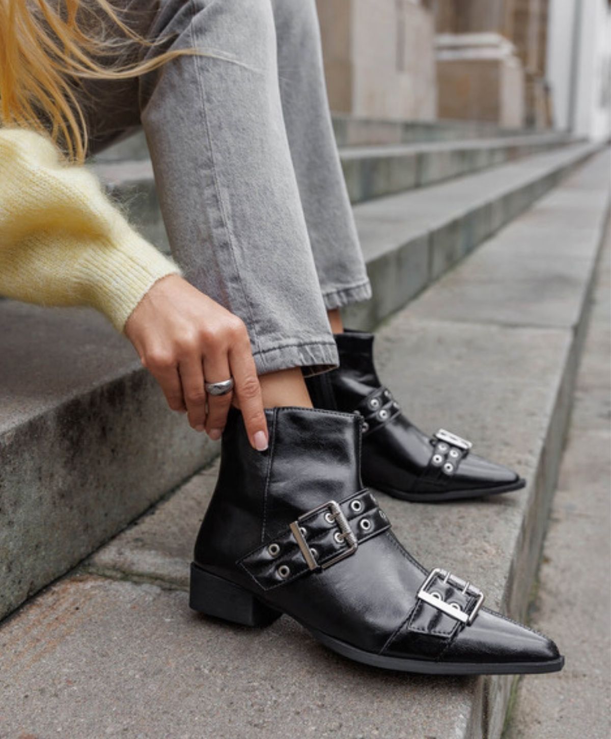 BELLE 6392 - Dame Støvle - Sort
