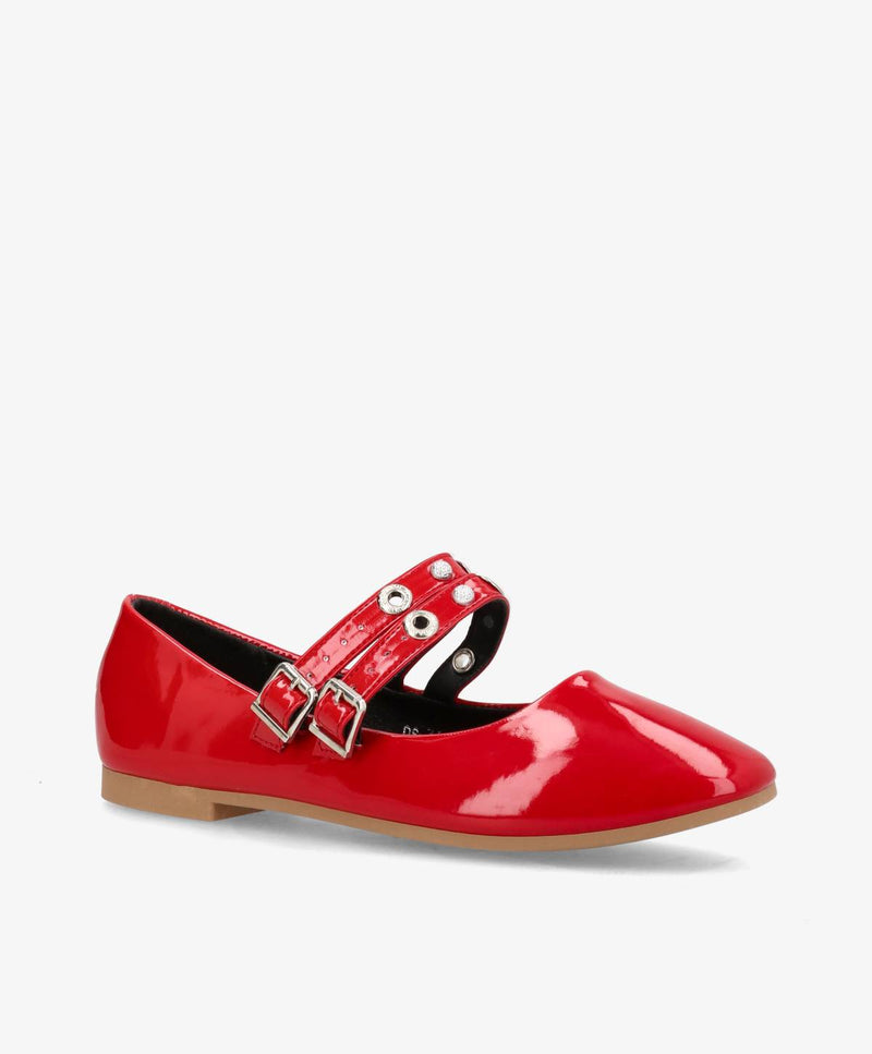 Ballerina - Rød Lak - DS-1A36 - Havanna Shoes