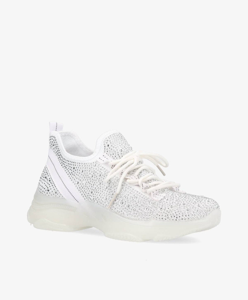 Dame Sneakers - Hvid - Glitter