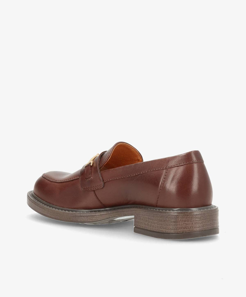 LIBBY Mørkebrun - Loafers - læder