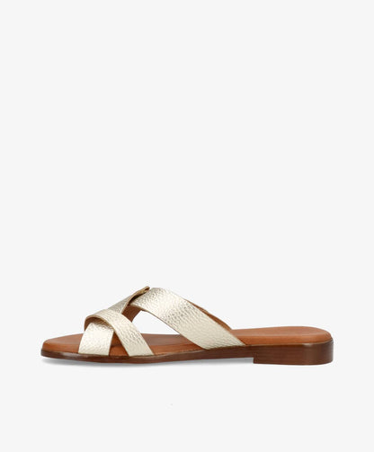 LENIE - Dame Sandal - Guld