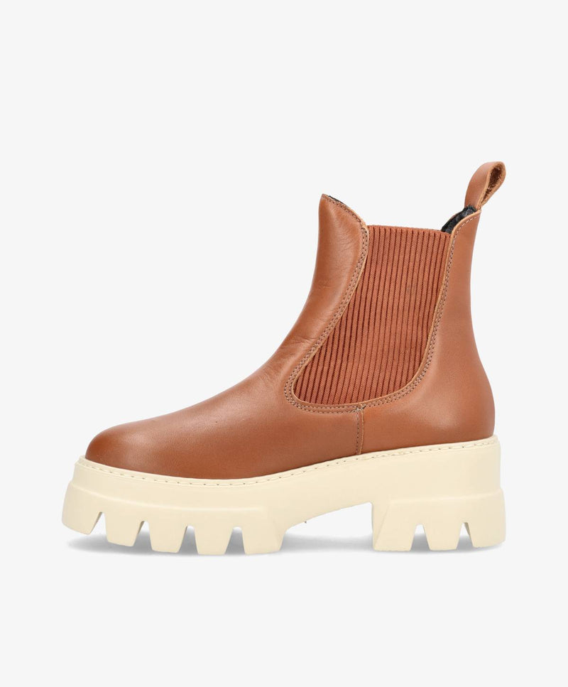 CAPRI (CULET) - Chelsea boot - BEG brandy