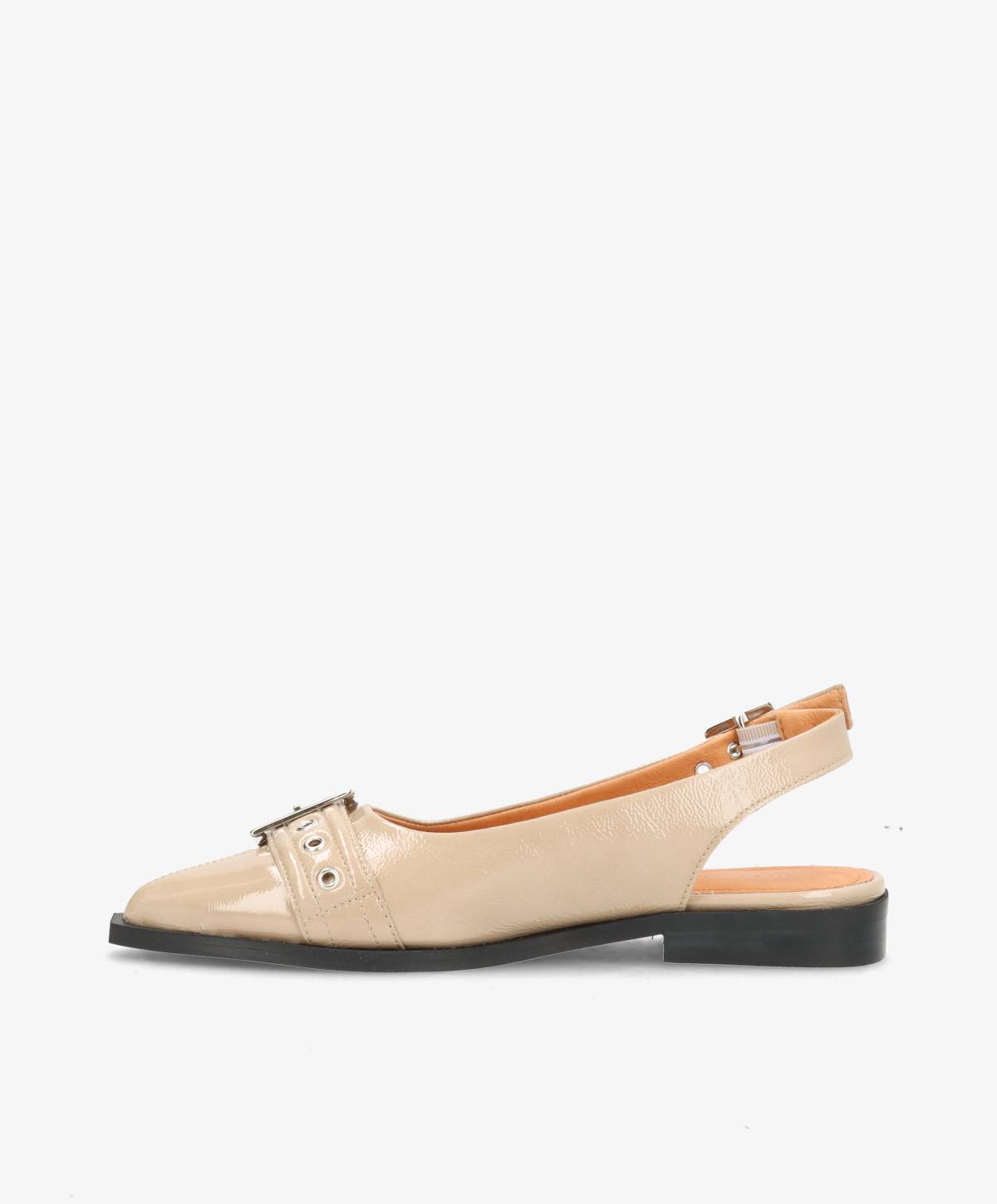 WANT - Slingback - Nougat lak læder