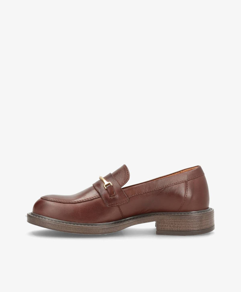 LIBBY Mørkebrun - Loafers - læder