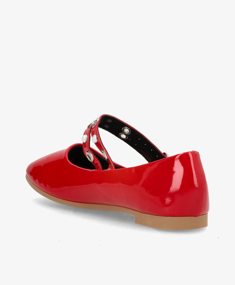 Ballerina - Rød Lak - DS-1A36 - Havanna Shoes