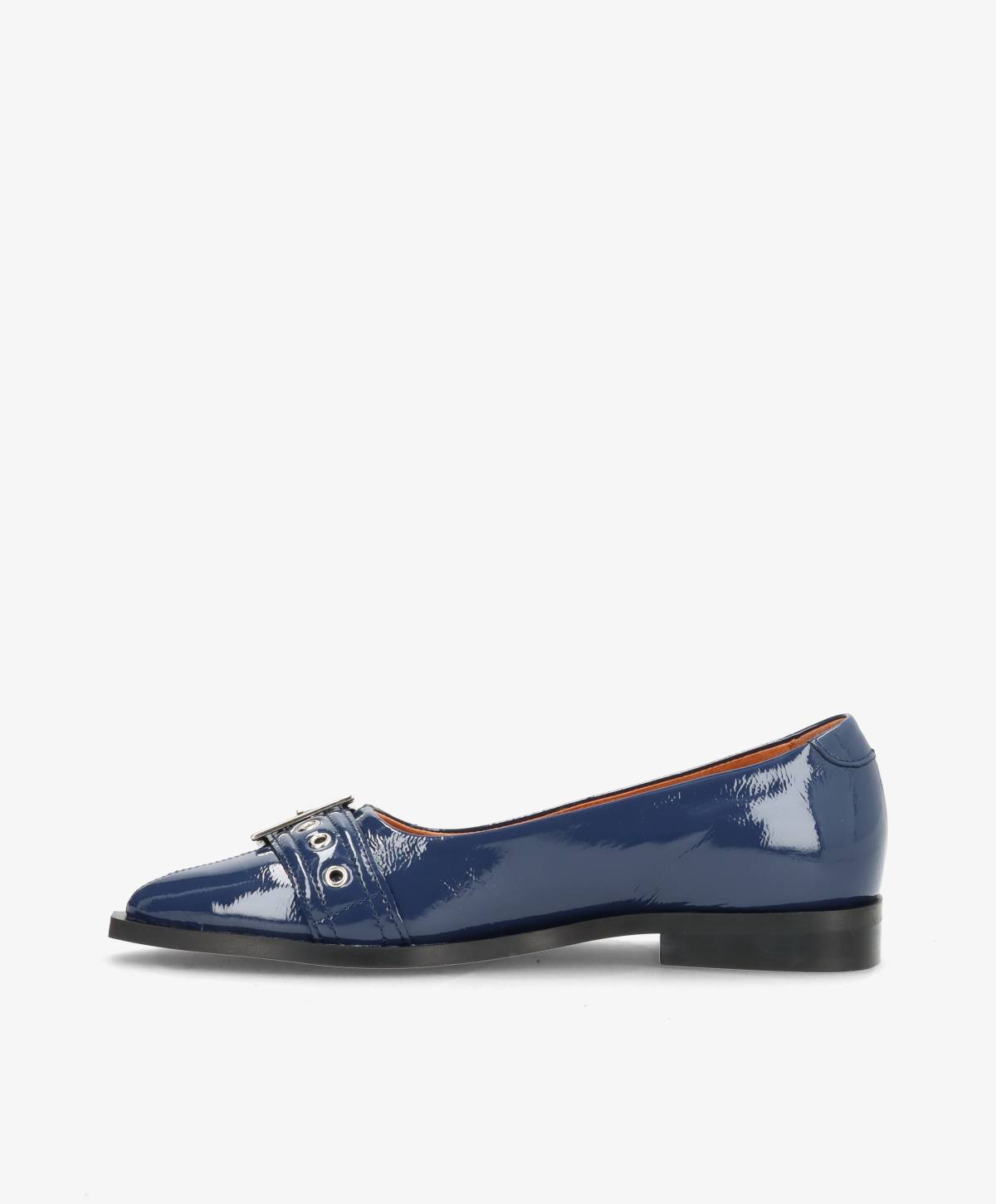 MUST - Ballerina - Navy lak læder