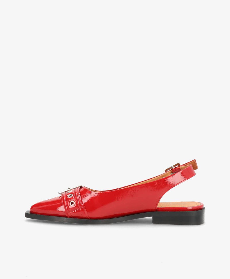 WANT - Slingback - Rød lak læder