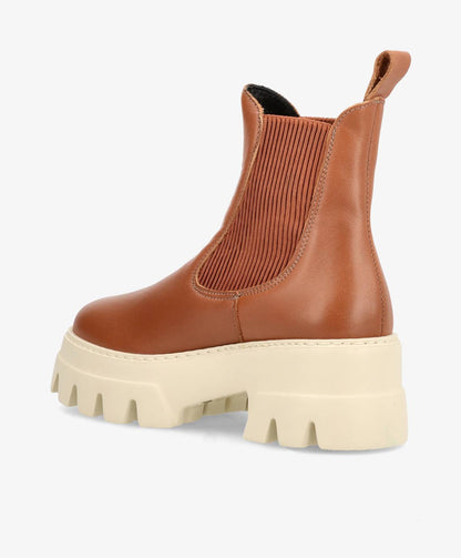 CAPRI (CULET) - Chelsea boot - BEG brandy