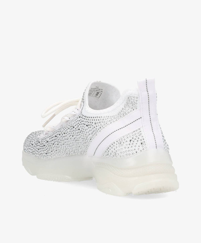 Dame Sneakers - Hvid - Glitter