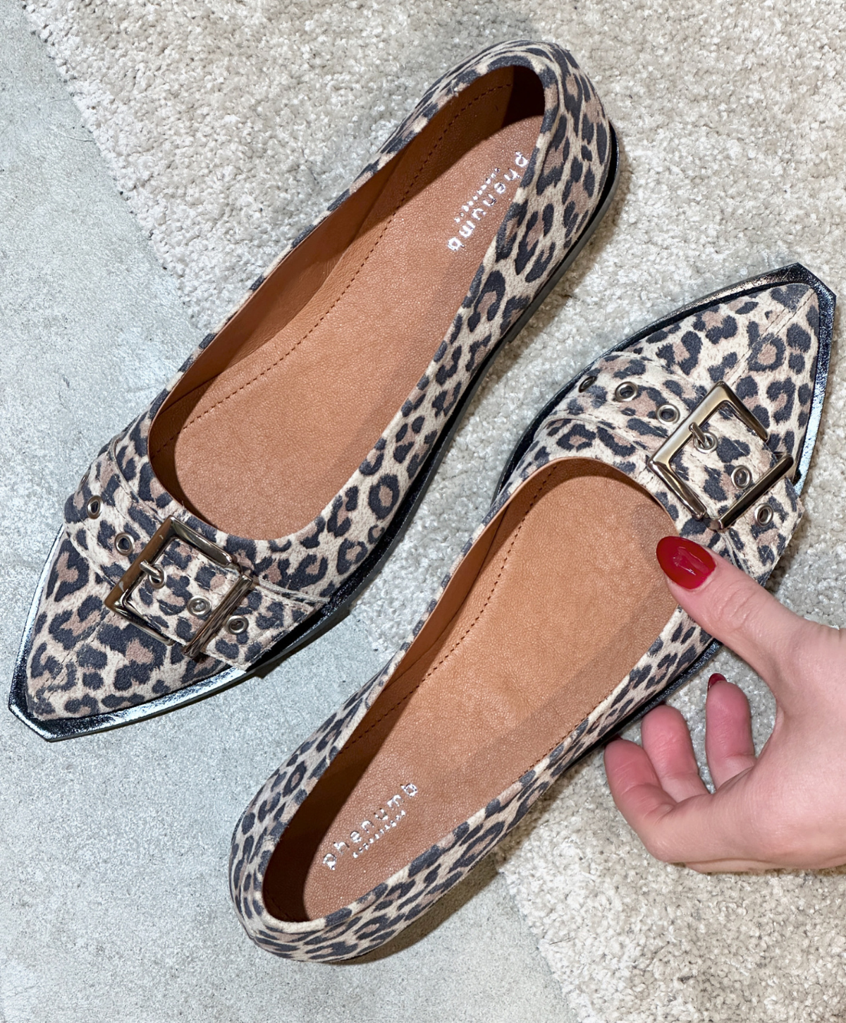 MUST S - Dame Ballerina - Leopard lys ruskind