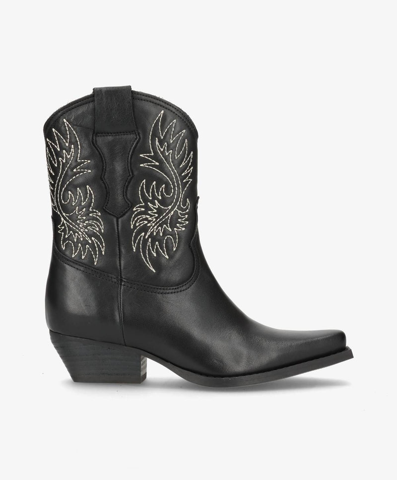 NELLIE - Cowboy støvle - Sort