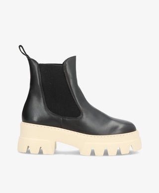 CAPRI - Chelsea boot - BEG svart