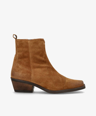 CALAMITY - Ruskindsstøvle Western - Lys Brun