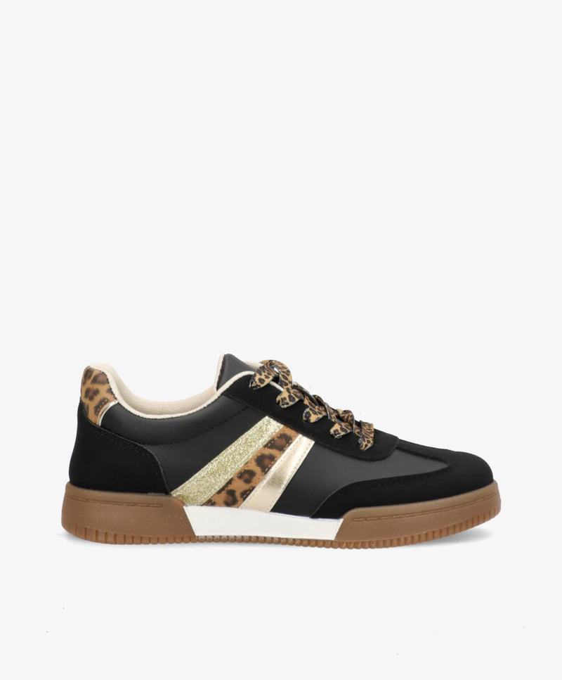 TESSA - Sort - Sneakers Dame
