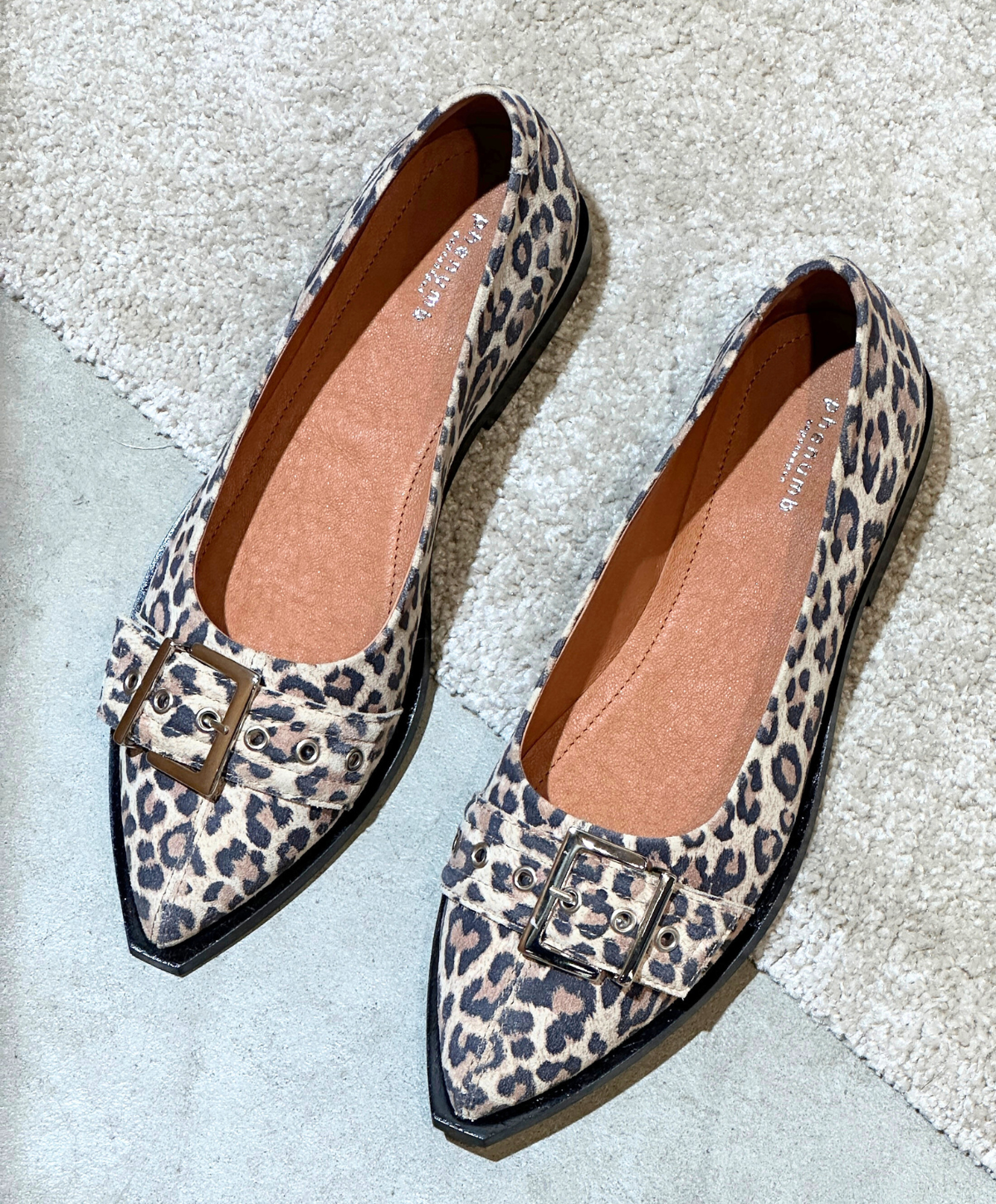 MUST S - Dame Ballerina - Leopard lys ruskind