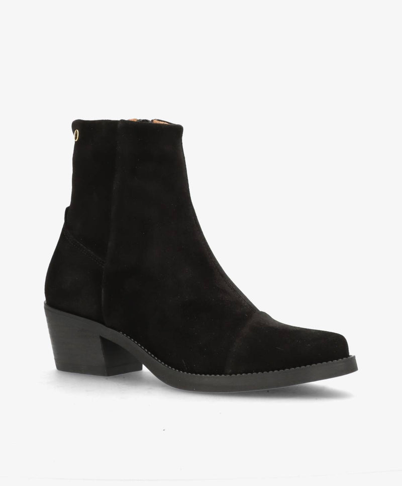 CARMINA S - Sort ruskind - Western støvler Dame