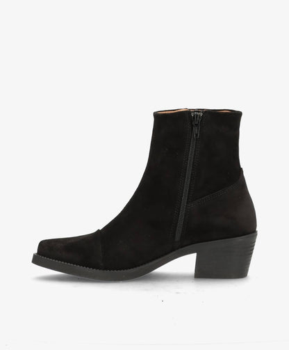 CARMINA S - Sort ruskind - Western støvler Dame