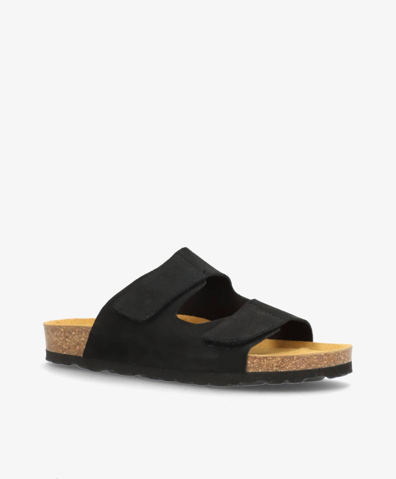 CENT S - Sort ruskind - Slip-ons Dame