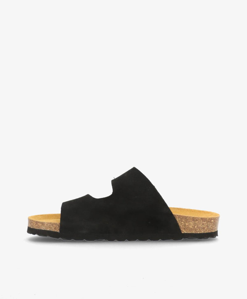 CENT S - Sort ruskind - Slip-ons Dame