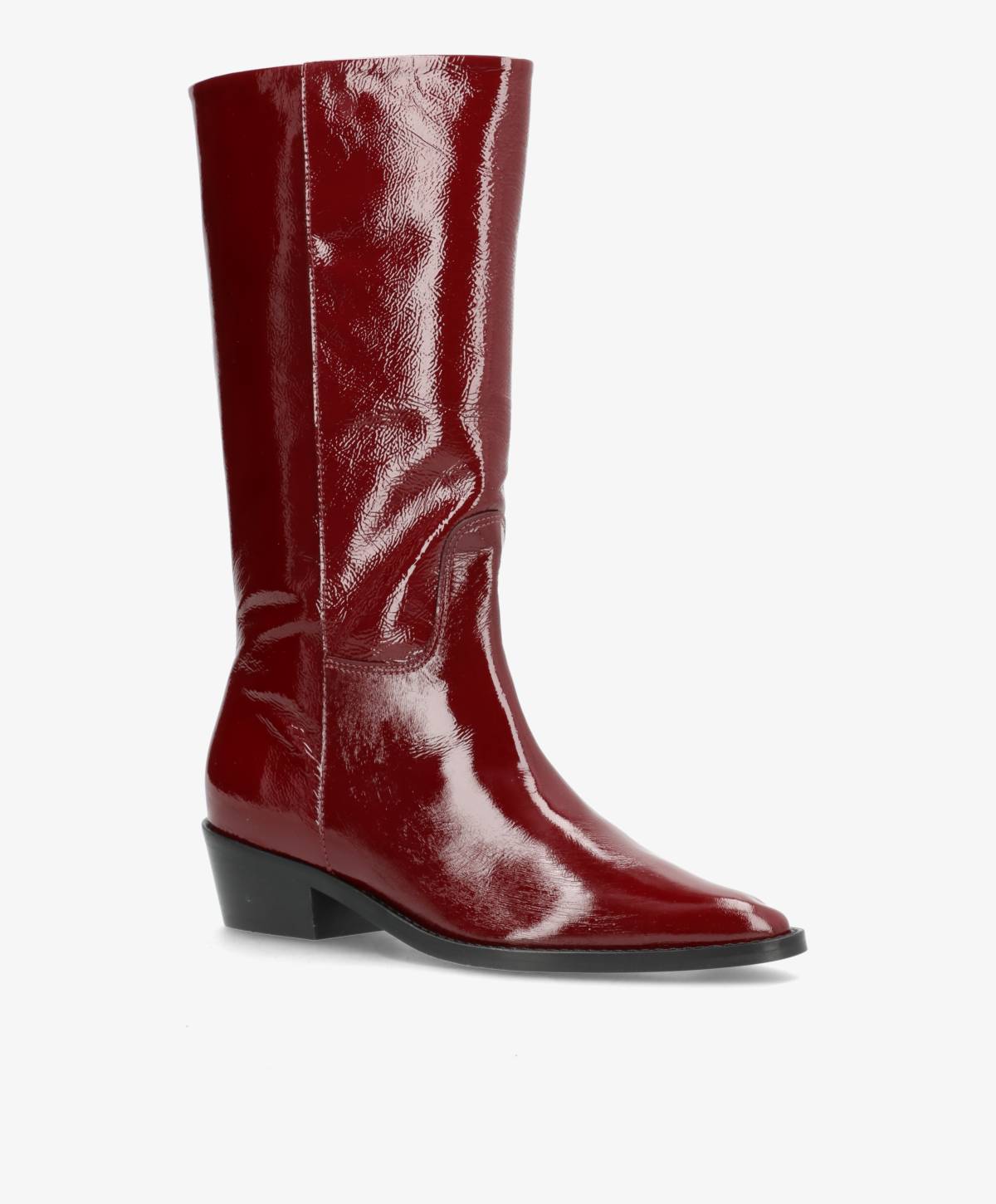 PREORDER - CONFIDENCE P - Bordeaux lak læder - Høj støvle Dame