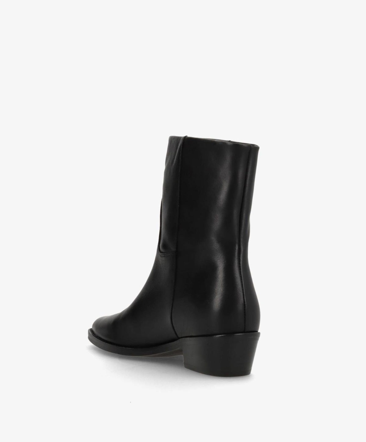 CONFIDENCE LOW - Sort læder - Ankelstøvle Dame