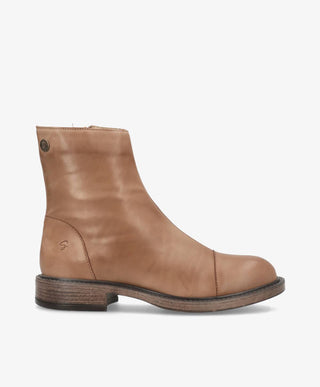 DAYTON - Beige læder - Ankelstøvler
