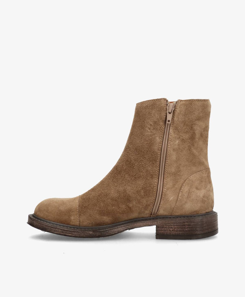DAYTON S - Mørk beige ruskind - Ankelstøvle Dame