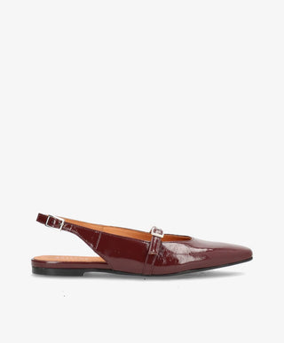 EFFECT P - Bordeaux lak læder - Slingback