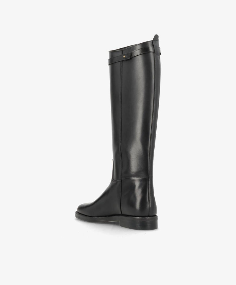 EQUESTRA LONG - Sort læder - Lang støvle Dame