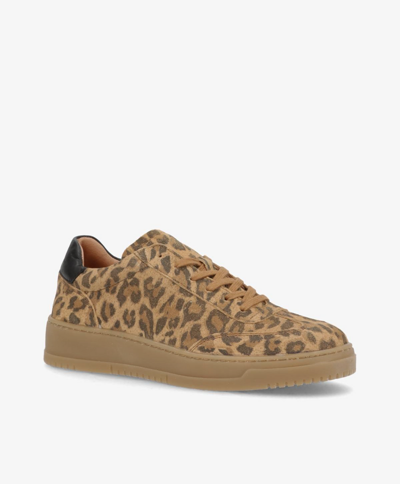 EXPLORE S - Dame Sneakers - Leopard_sort ruskind - phenumb copenhagen