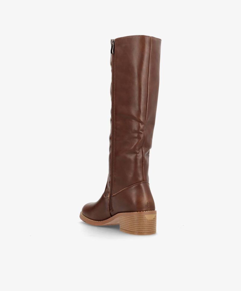 HELDI - C371 - støvle lang - Camel