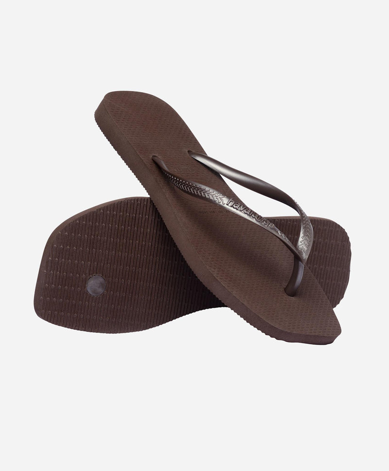 Slim Square - Brun - Slip-ons - Dame