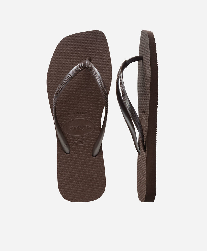 Slim Square - Brun - Slip-ons - Dame