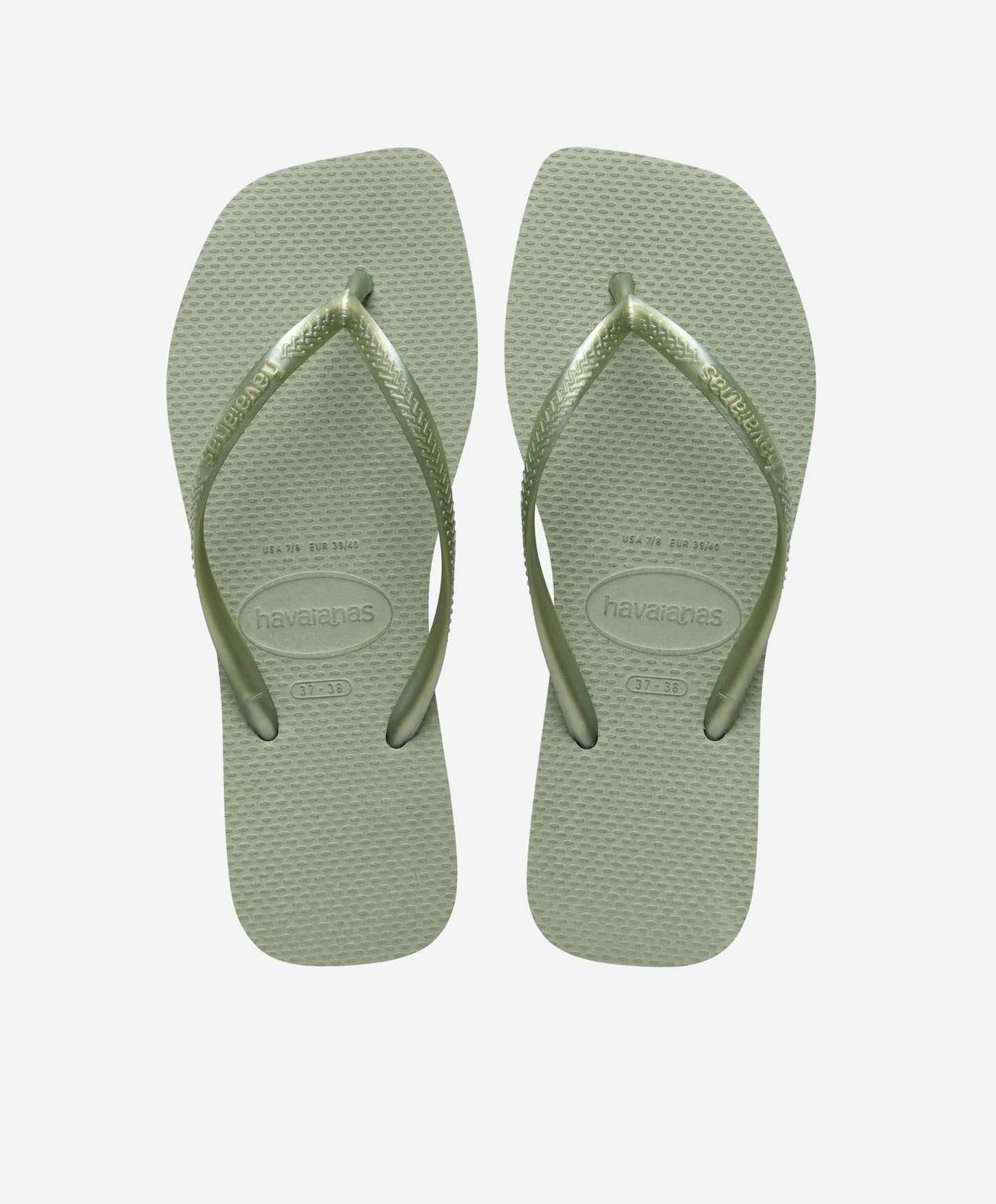 Slim Square - Smoke Green - Slip-ons - Dame