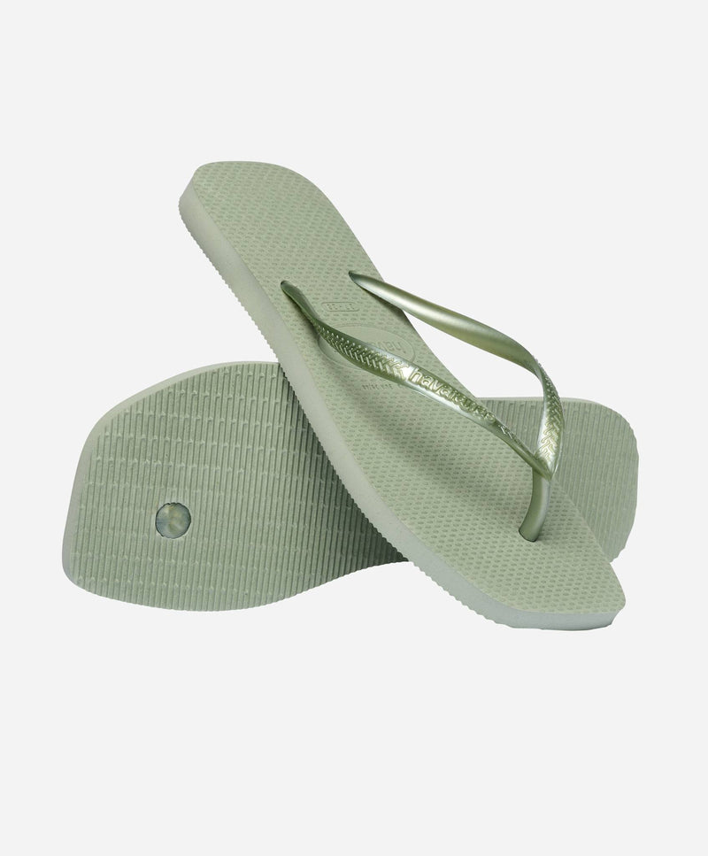 Slim Square - Smoke Green - Slip-ons - Dame