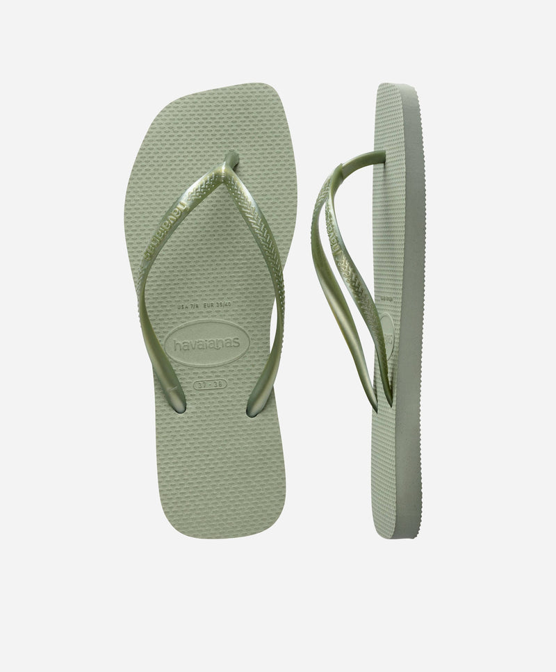 Slim Square - Smoke Green - Slip-ons - Dame