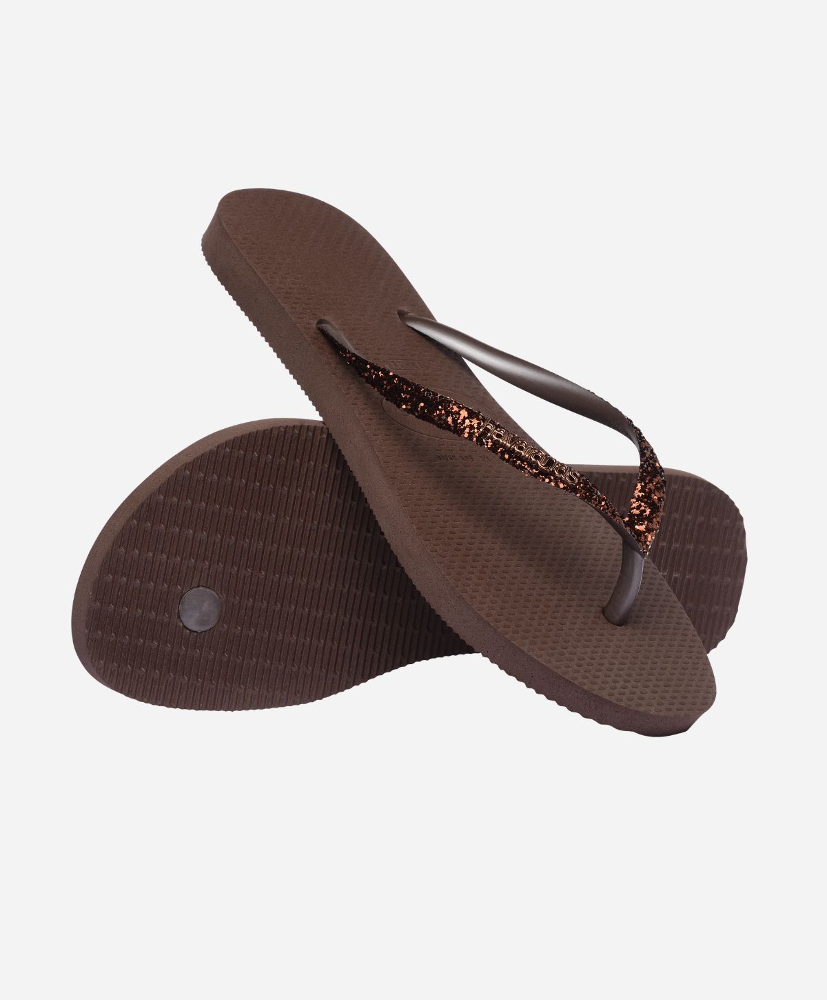 Slim Glitter - Brun - Slip-ons - Dame