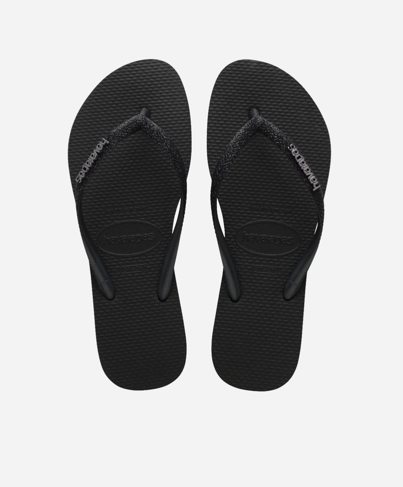 Slim Glitter - Sort - Slip-ons - Dame