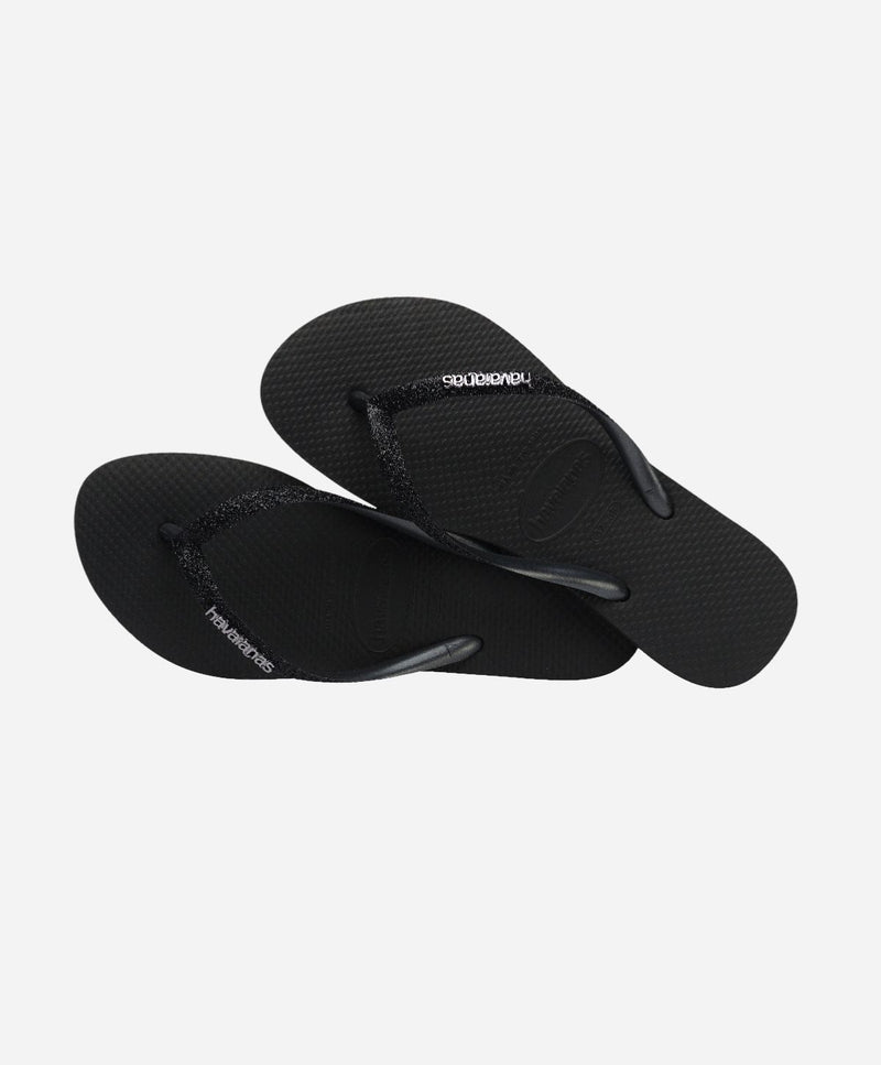 Slim Glitter - Sort - Slip-ons - Dame