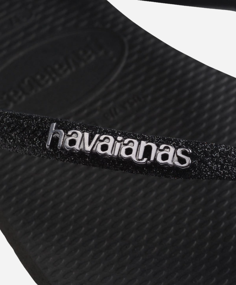 Slim Glitter - Sort - Slip-ons - Dame