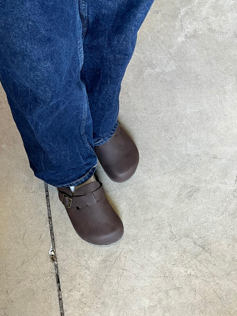 COMFORT - Mules Sandal - Brun