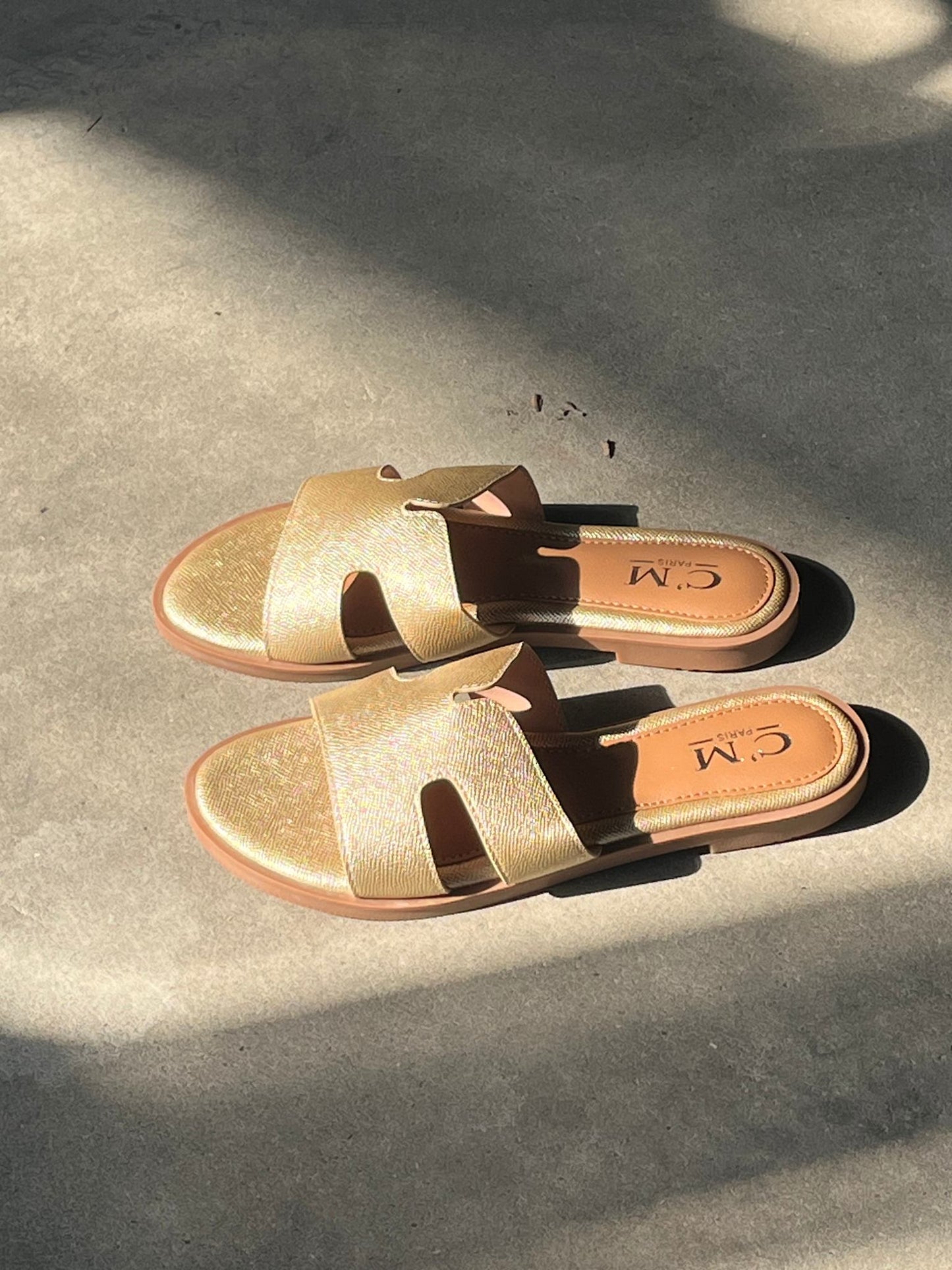 5317 - Guld - Sandal - Dame