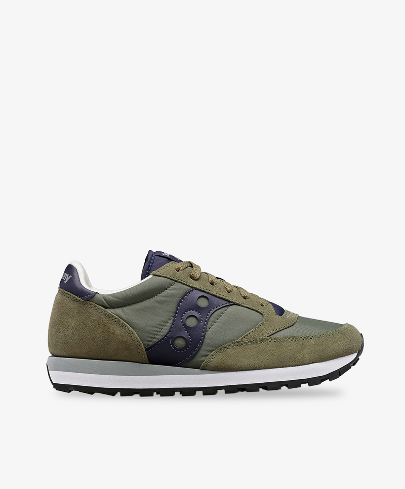 Mørkegrønne Saucony sneakers med chunky bund og grønne snørebånd.