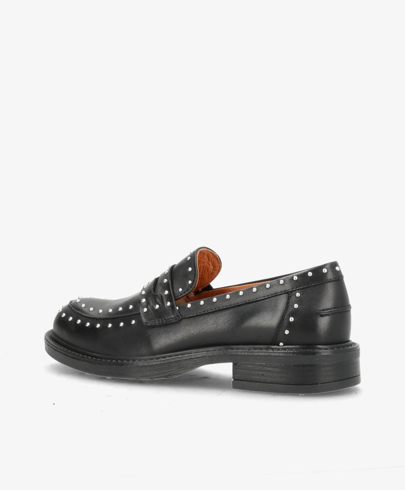 PREORDER - LASHES - Sort læder - Loafers Dame