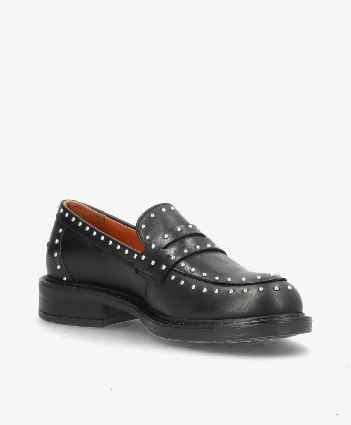 PREORDER - LASHES - Sort læder - Loafers Dame