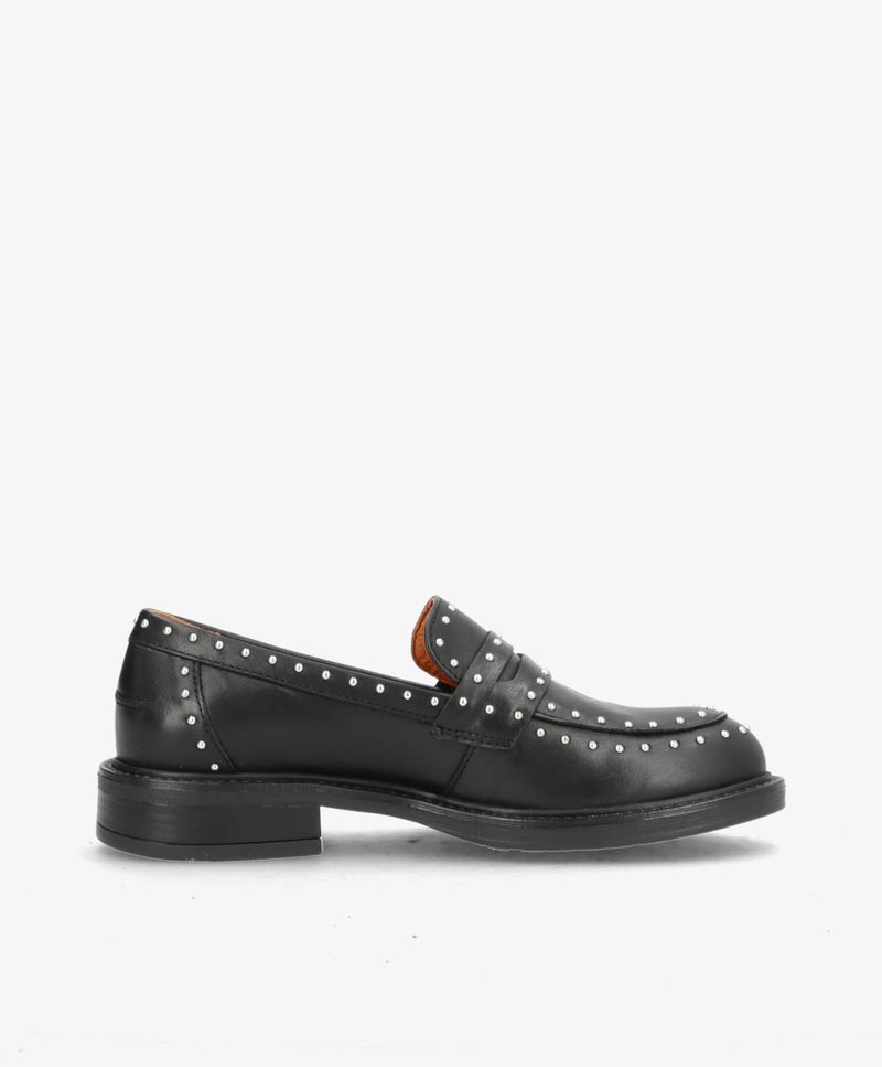 PREORDER - LASHES - Sort læder - Loafers Dame